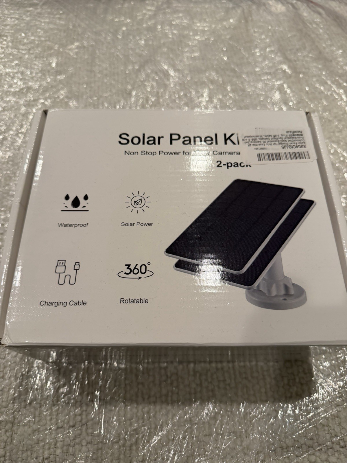 Solar Panel Kit Non Stop Power For Your Camera IP65 Water Proof 360 Rotatable