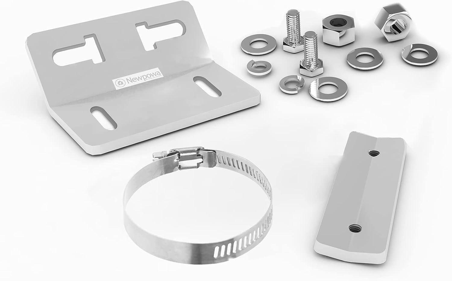 Heavy-Duty Aluminum Solar Panel Wall & Pole Mount Bracket Kit