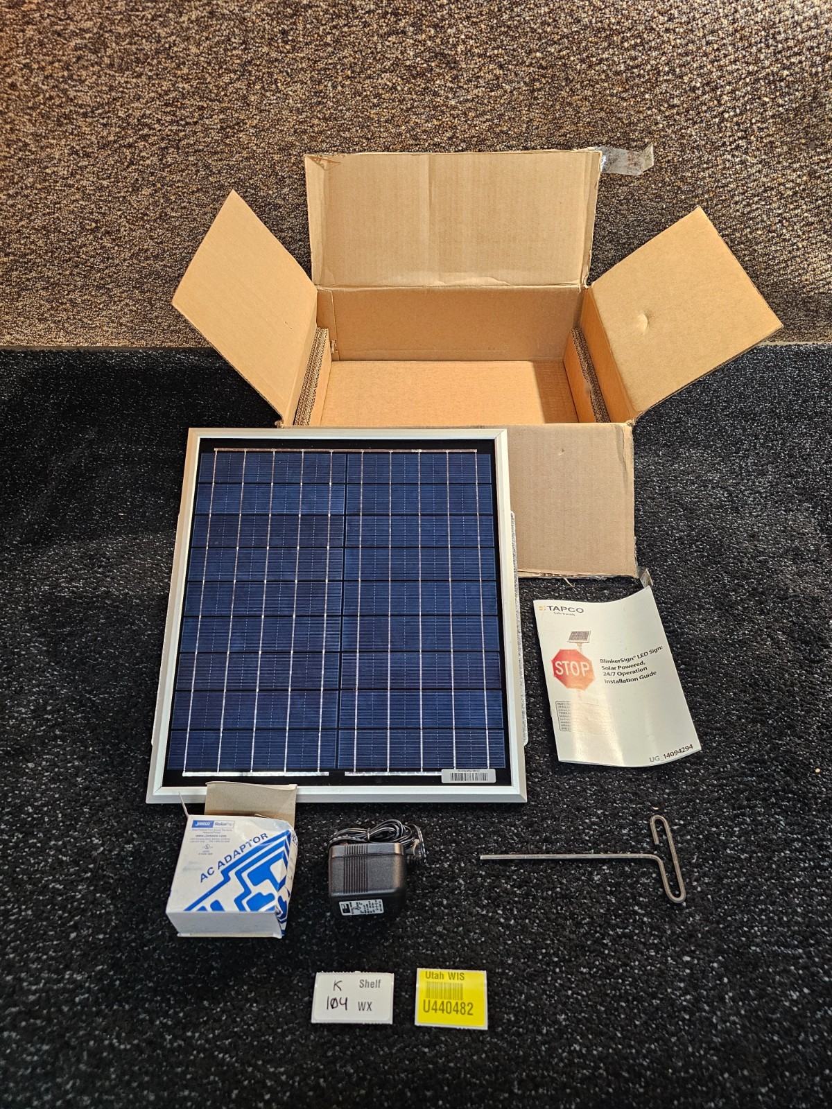 Tapco 2772-00002 13W/6V Solar Panel / Top of Pole Mount