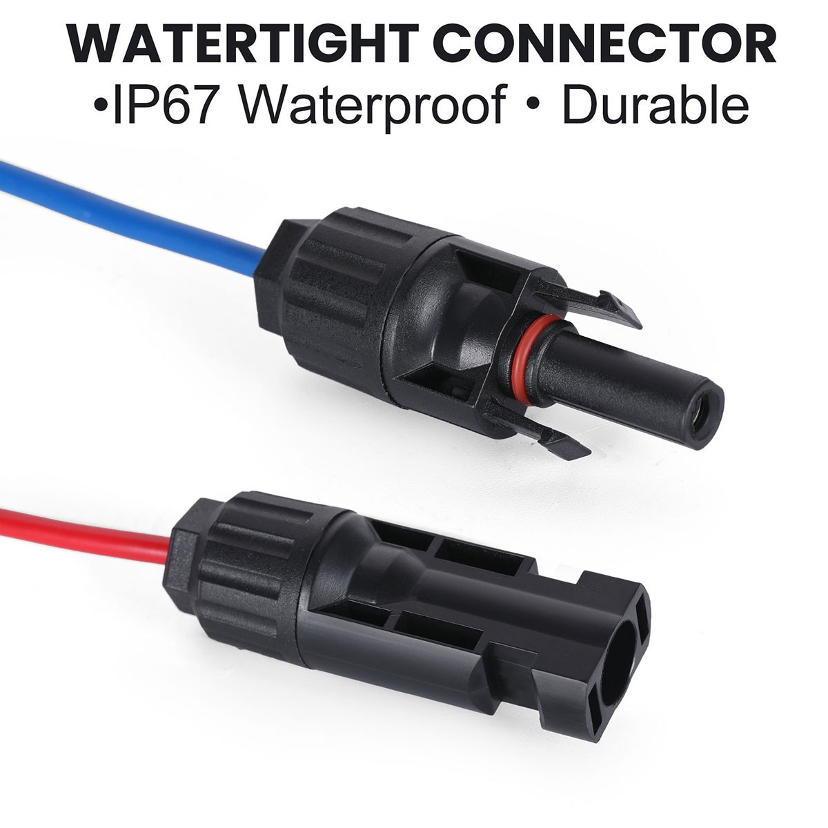 For Solar Panel Kit 5M/3M Solar Panel Extension Cable 3 In 1 Connector