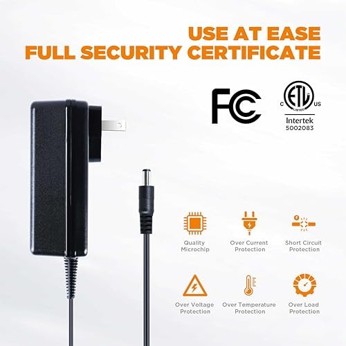 SiYuan Generator Battery Charger, 12V 2A Output, 5.5mm/2.1mm Connector,
