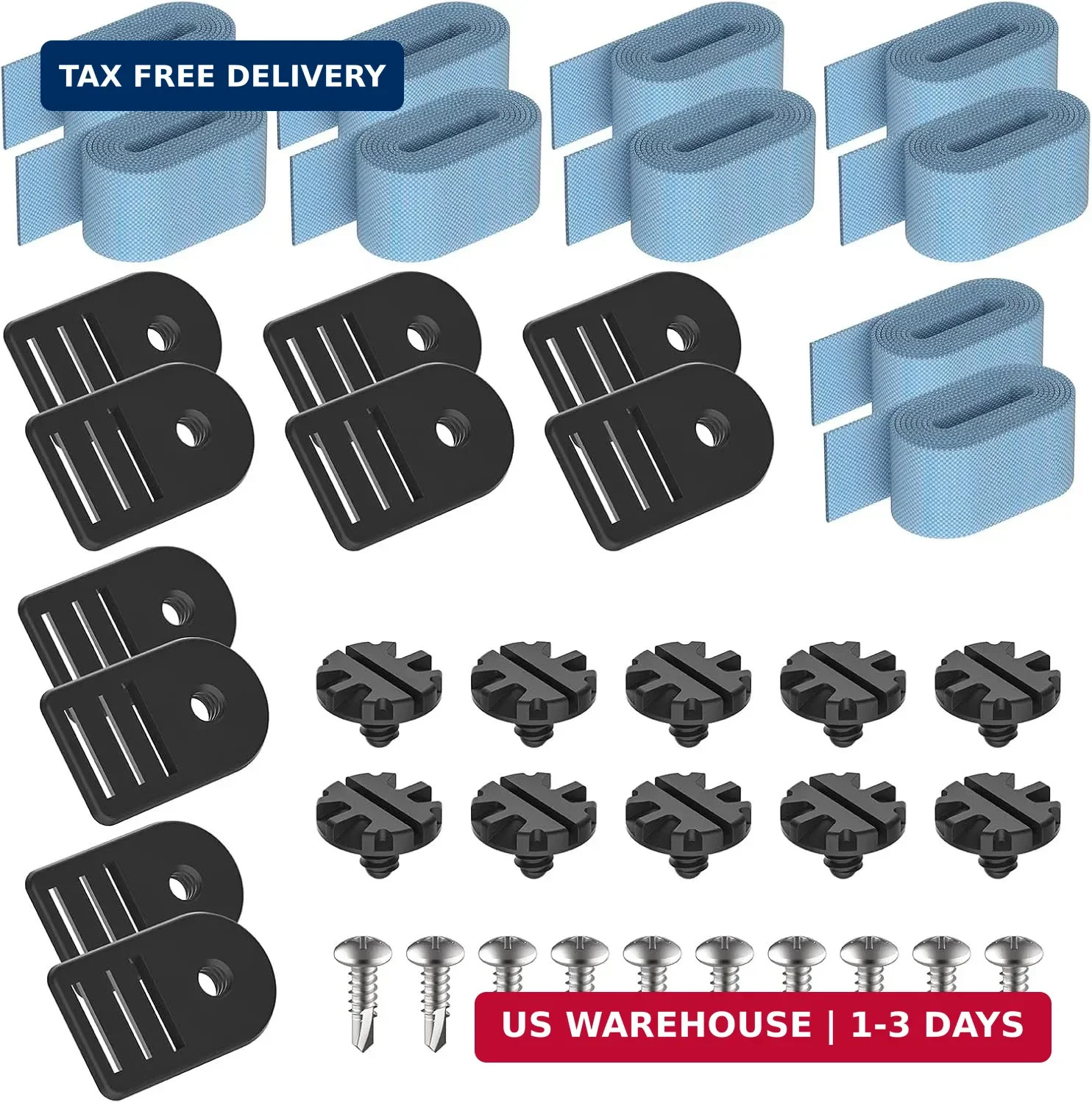 ANTOBLE Tube and Solar Cover Fastening Kit, FGHDWFASPK Pool Solar Cover Straps C