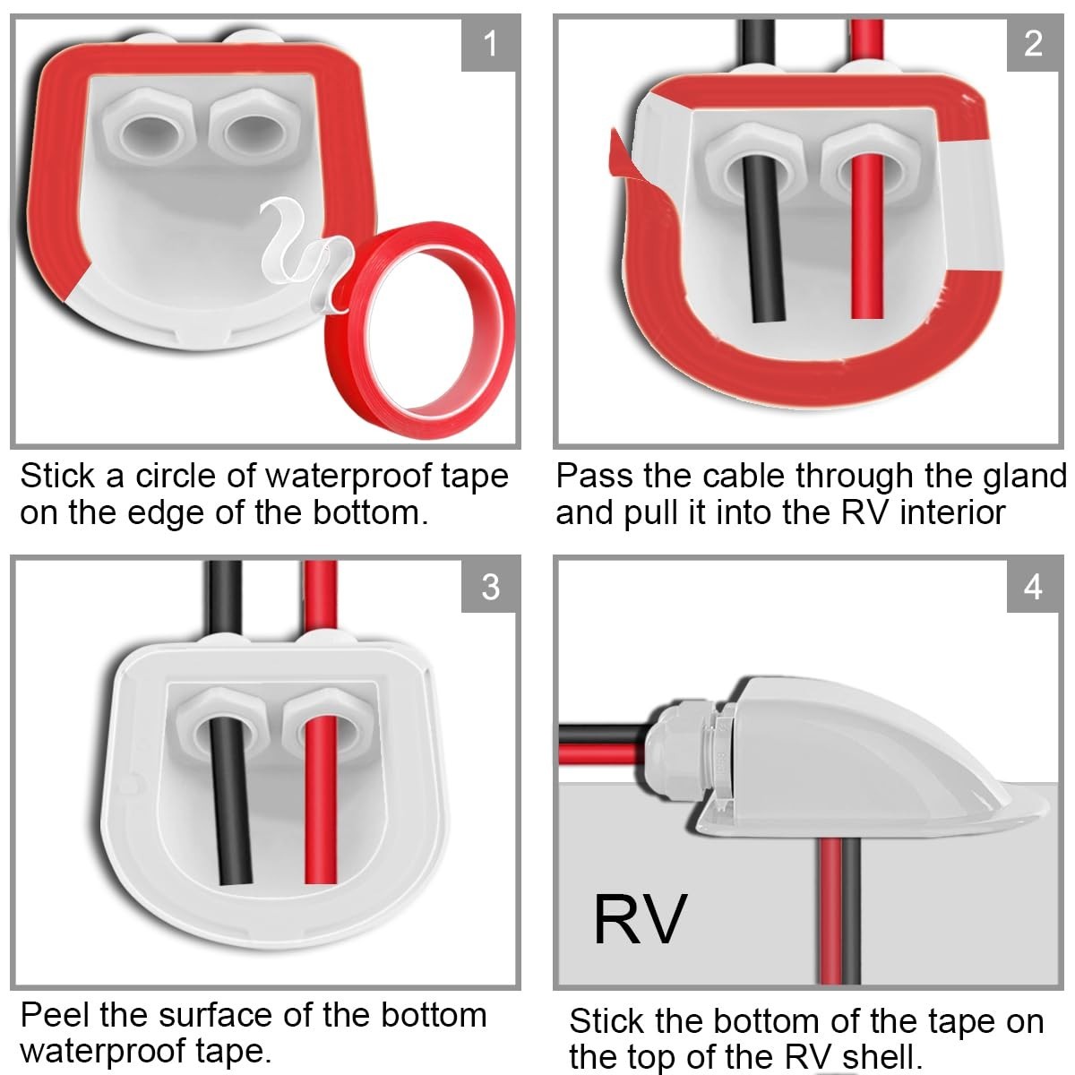 Double Cable Entry Gland – Perfect for Solar Projects on Yachts & Cabins