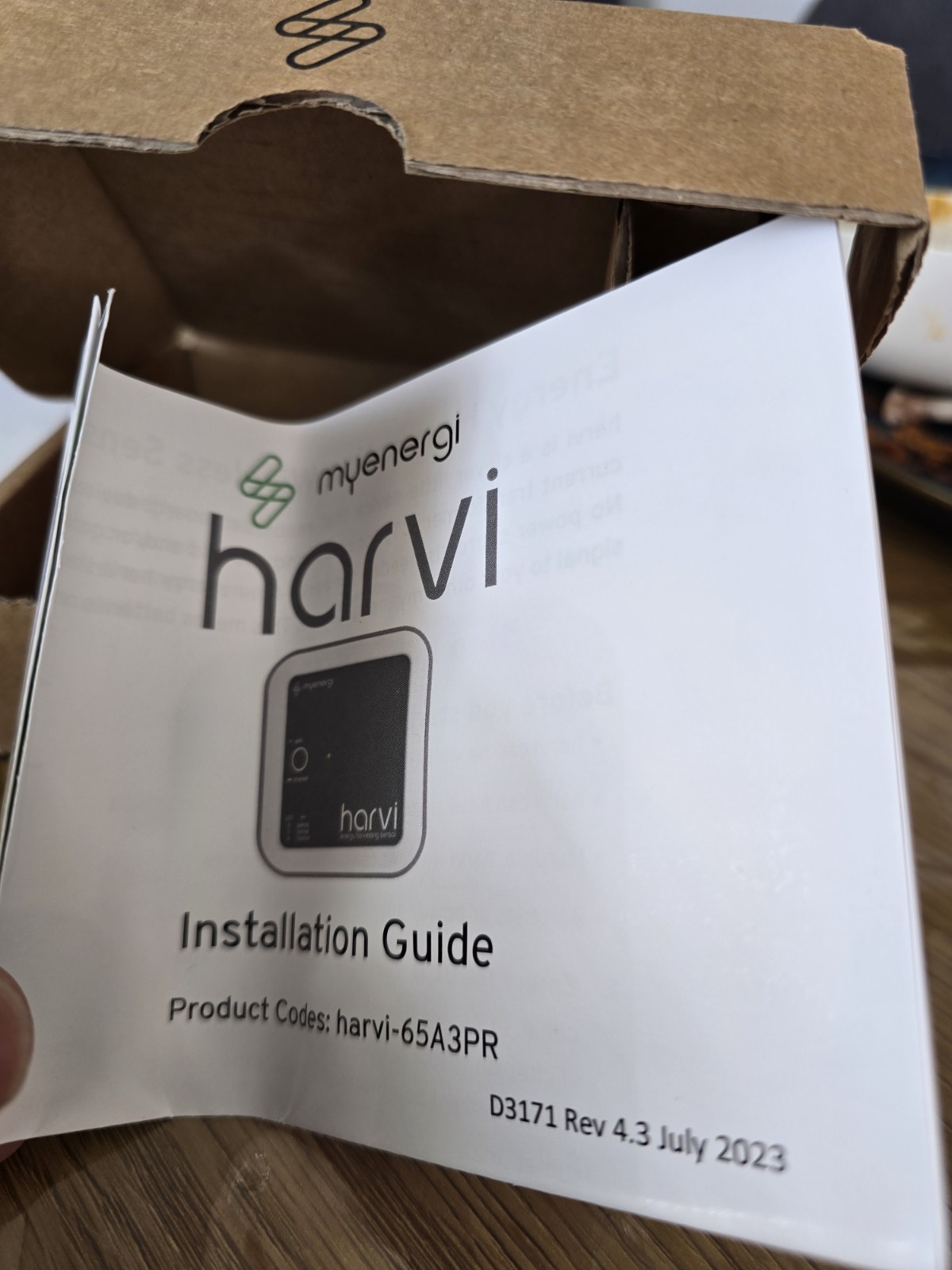 Myenergi Harvi Wireless Energy Harvesting Sensor 65A3PR BRAND NEW FREE SHIPPING