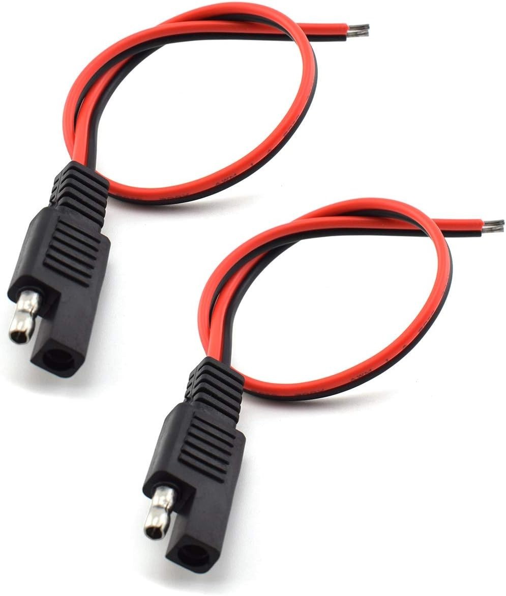 Professional 18AWG SAE Solar Extension Cable – 10A, Ideal for Indoor/Outdoor