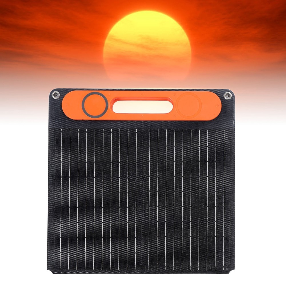 Portable Folding 80W Solar Panel Kit with Dual USB and 12V Battery Output