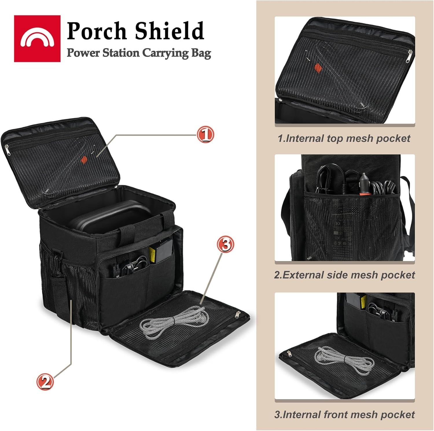 Durable Storage Bag for Jackery Explorer Generators: Anti-Collision & Waterproof