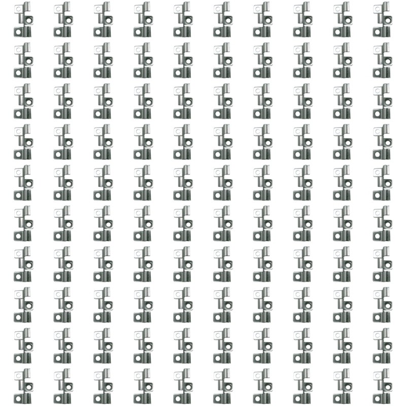 100Pieces Stainlesses Steel Deck Clip Accessory for Indoor Use With Screws