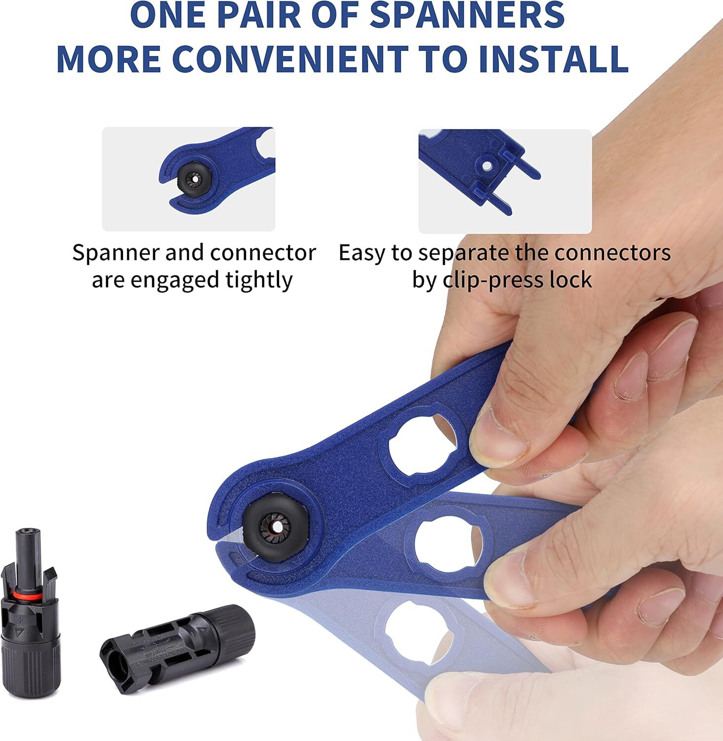 6Set Male Female Waterproof Solar Panel Cable Connector for PV Wire System