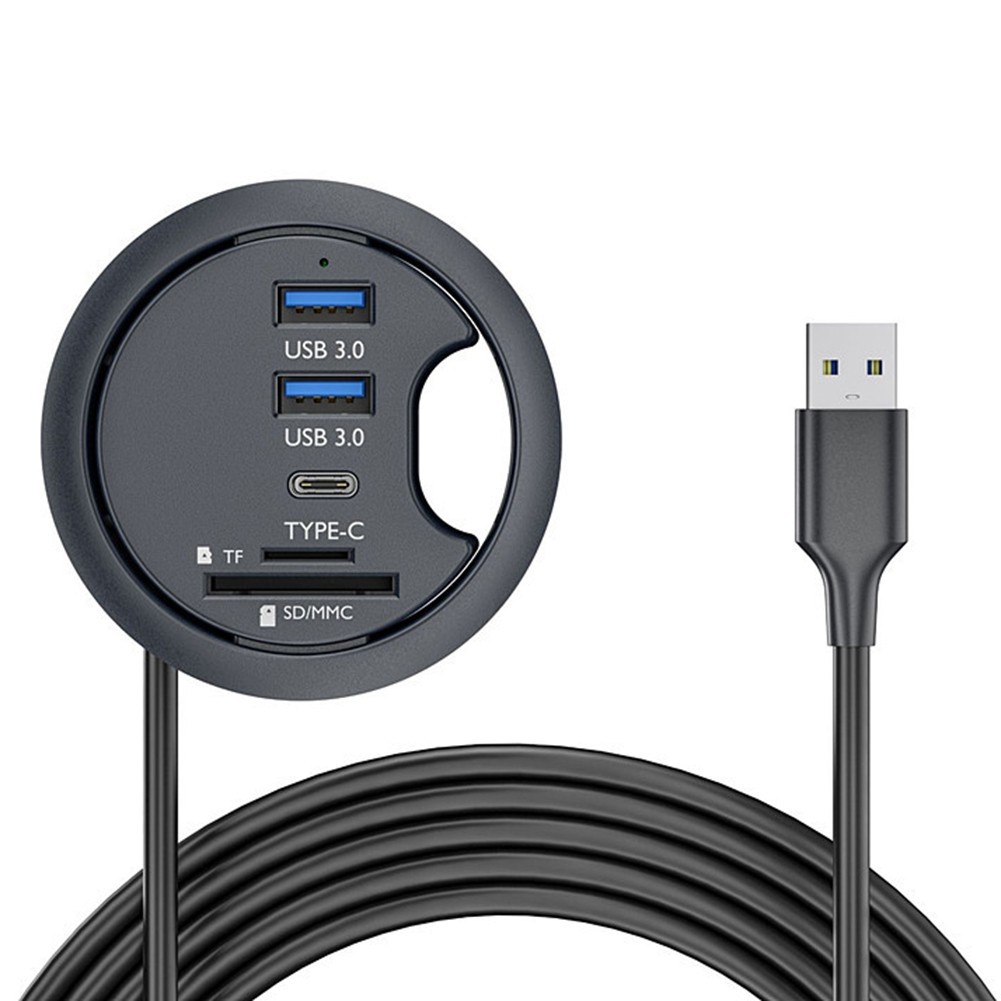 Desk Grommet Hub Data Management Easy Installation Enhanced Data Transfer Speeds