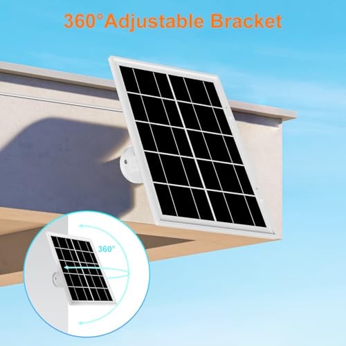 7W Solar Panel for Ring,Solar Charger for Stick Up Cam, Stick Up Cam Pro, 1