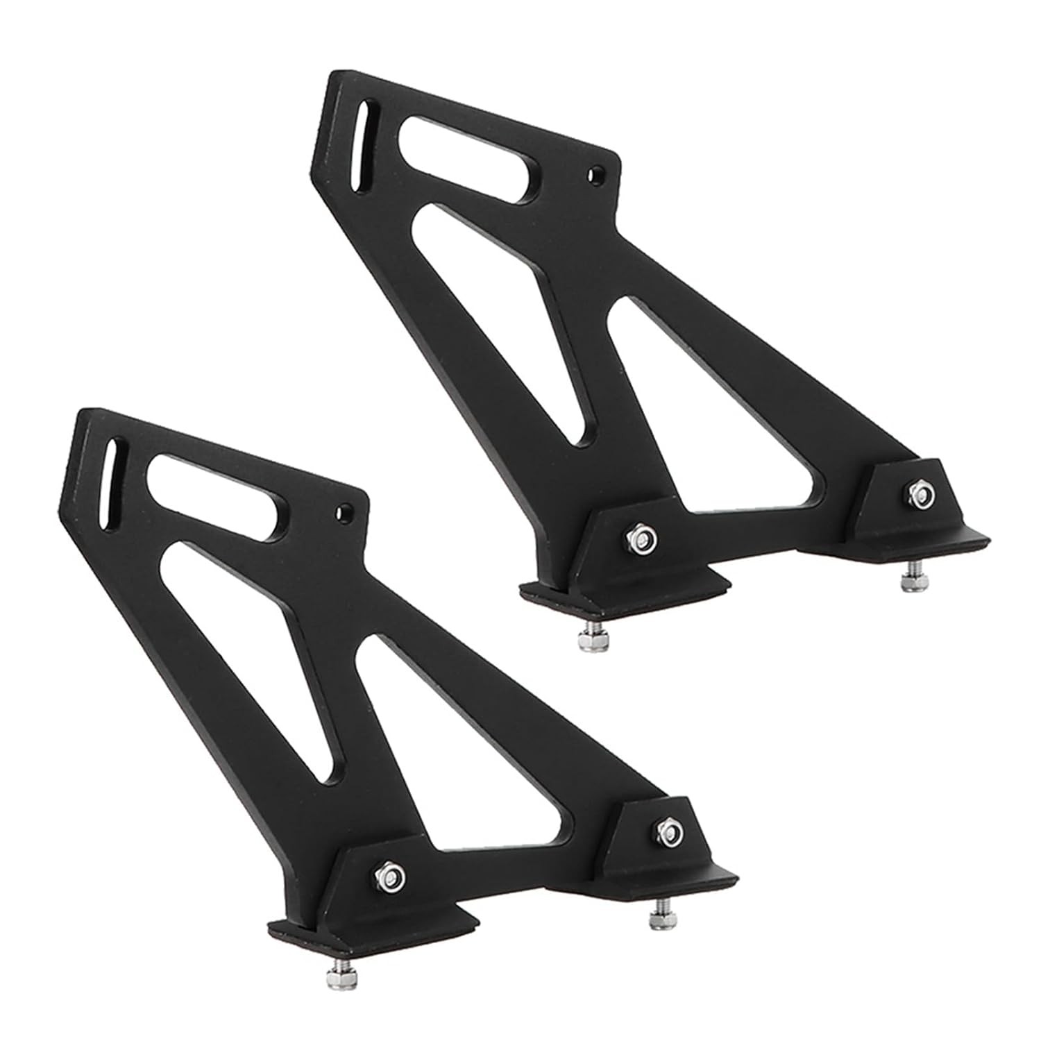 Universal 16cm/6.3in Rear Car Spoiler Mounting Brackets CNC Aluminum Alloy