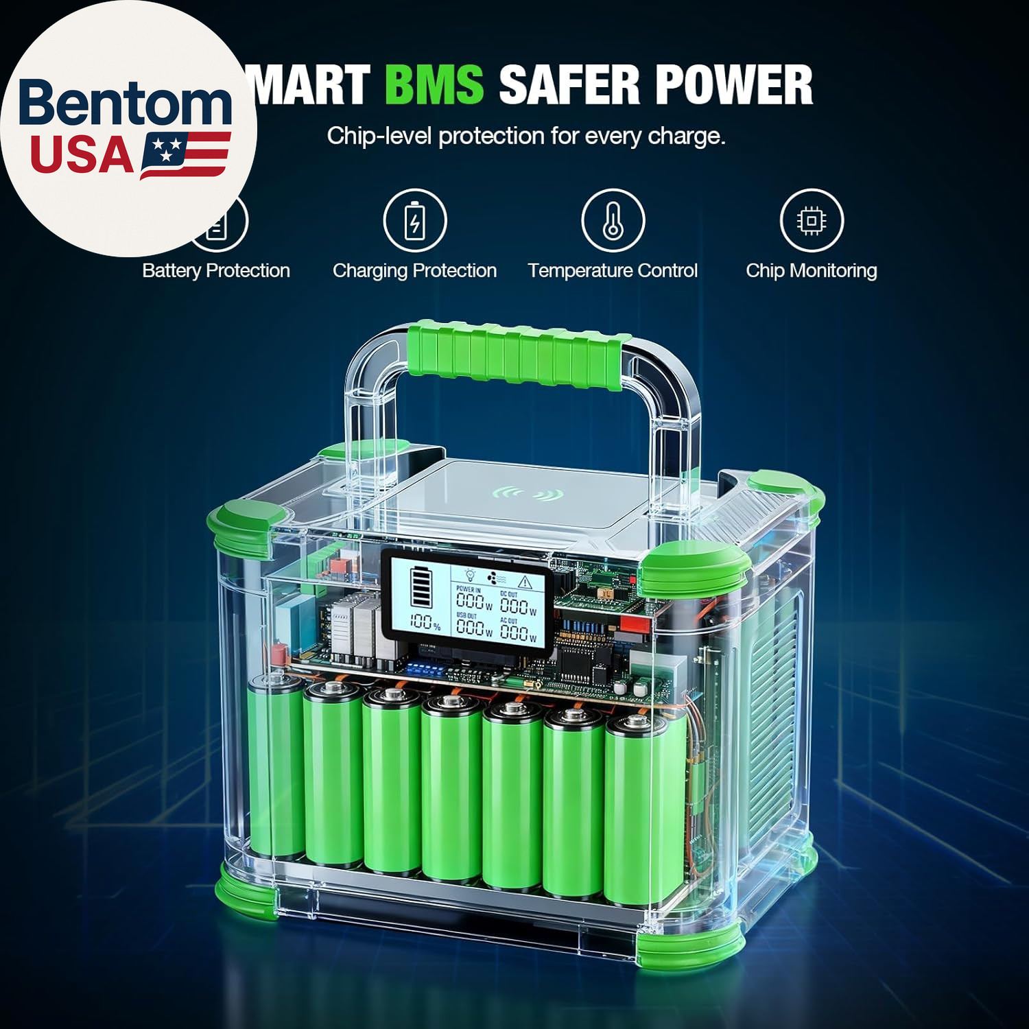 300W Portable Power Station 288Wh Solar Generator with USBC PD 60W, 110V Outlet