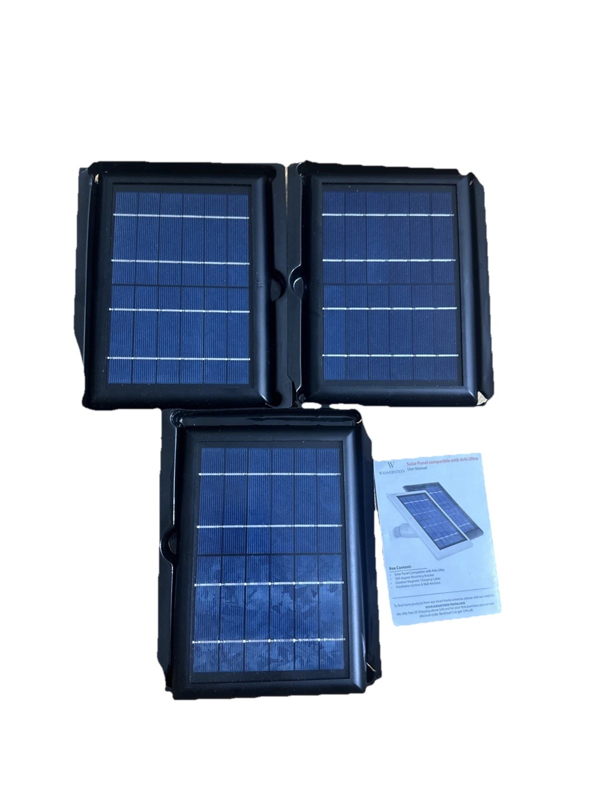 Solar Power Panel for Arlo Ultra Camera Outdoor (3 Pack)