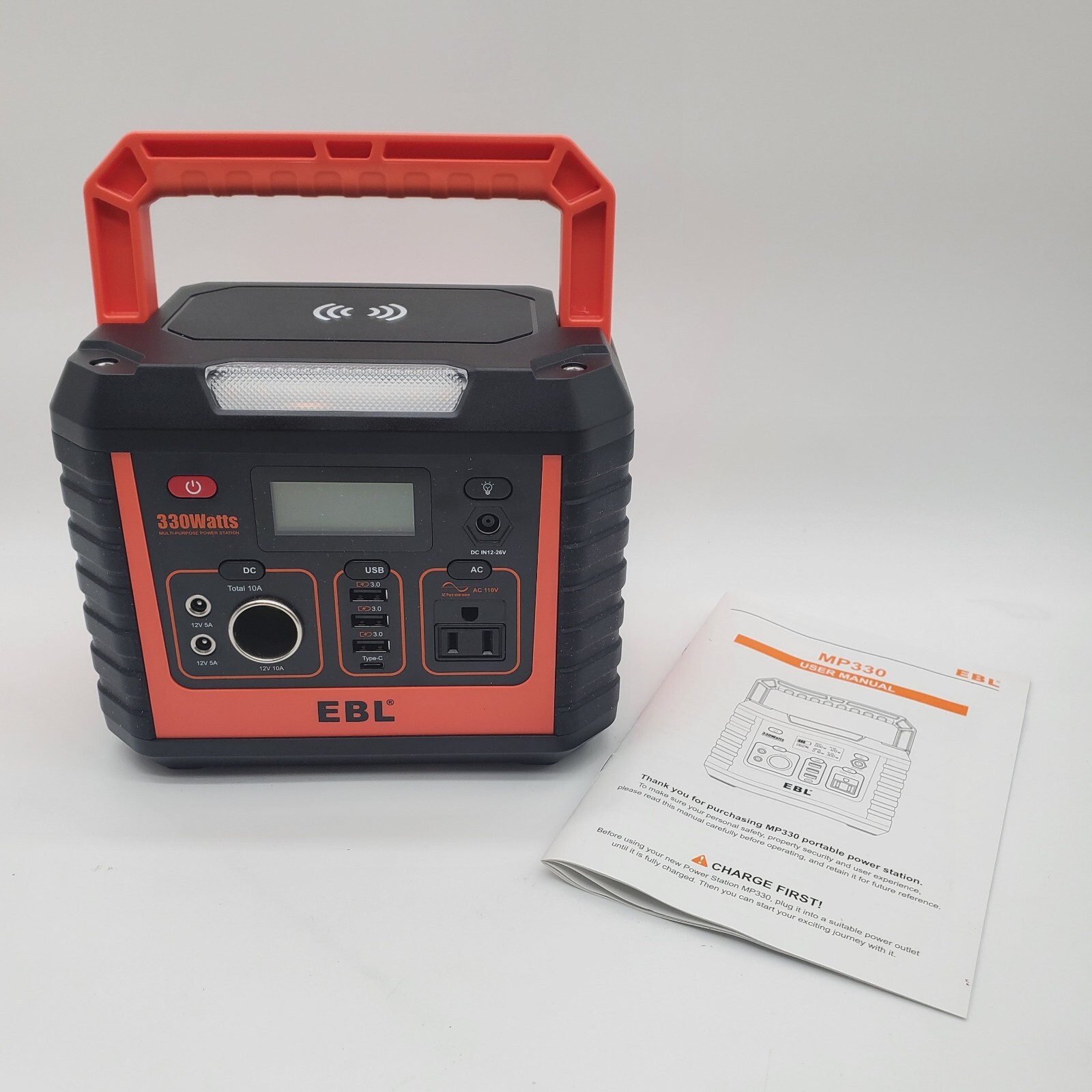EBL Portable Power Station 300 110V/330W Pure Sine Wave Solar Generator