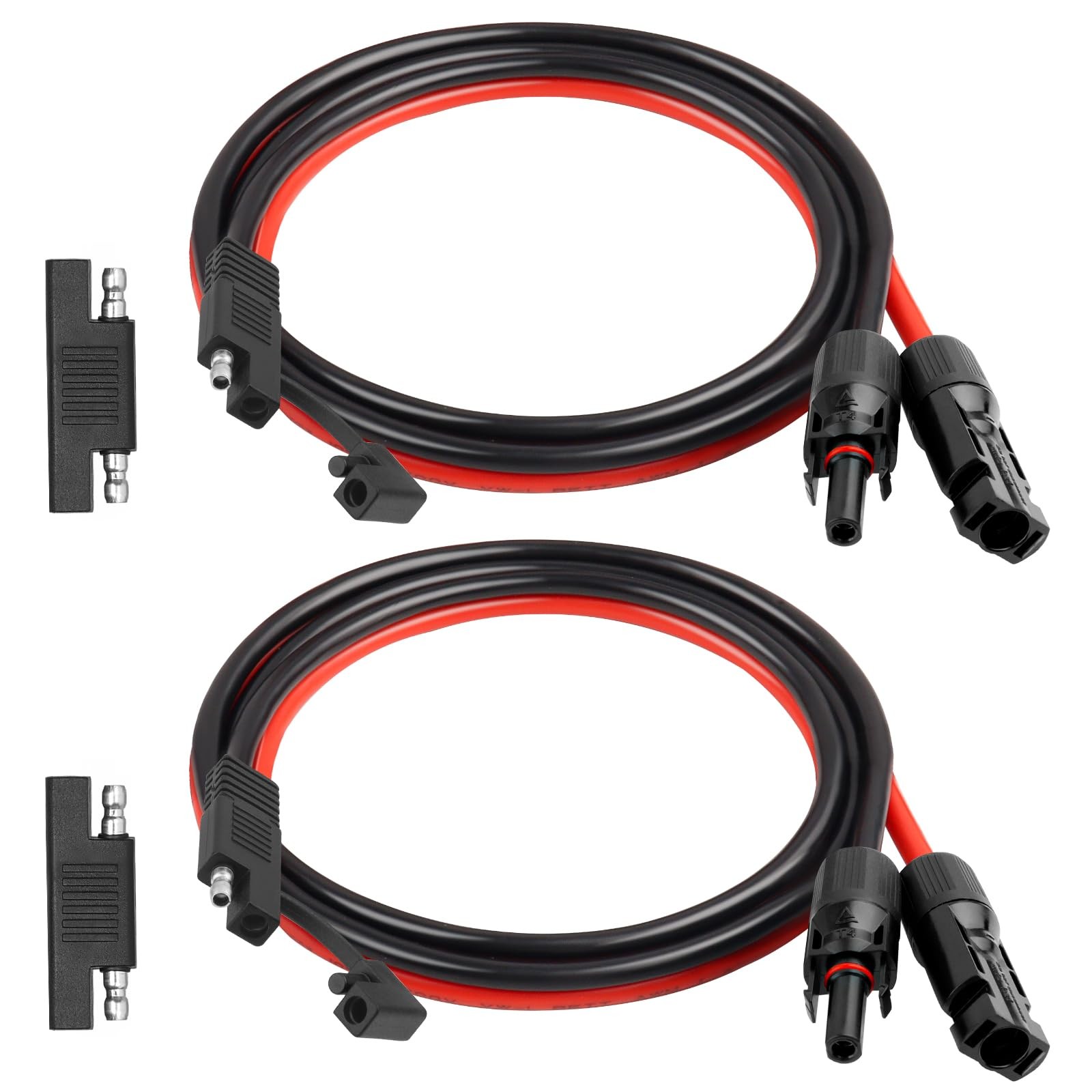 10AWG SAE to Solar Panel Connector Cable 2FT 2PCS, Heavy-Duty Tinned Copper, …