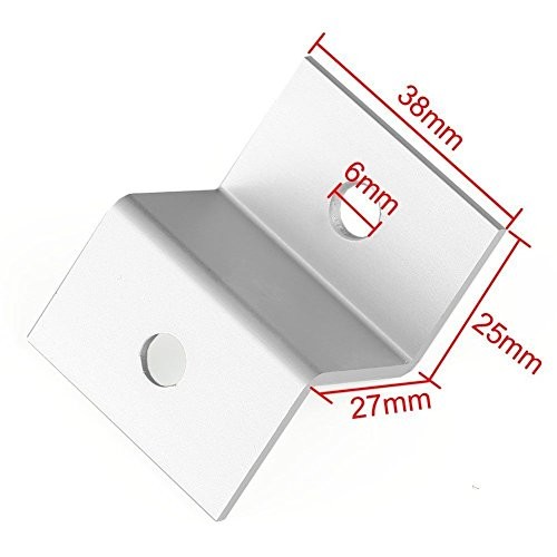 1 Set 4pcs Solar Panel Mounting Hardware Z Type Bracket Aluminum W/stainless B
