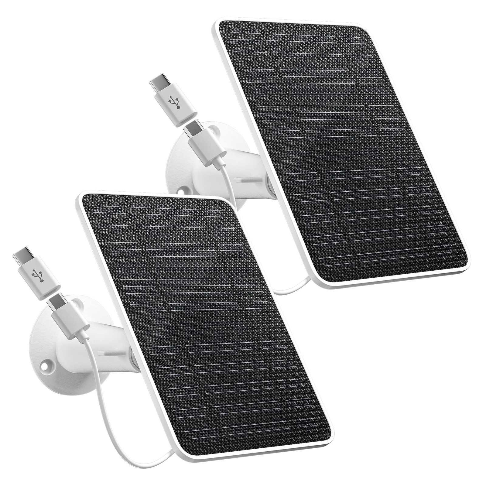 Solar Panel for Security Camera, 5W Solar Panel Charger Compatible with Eufyc…