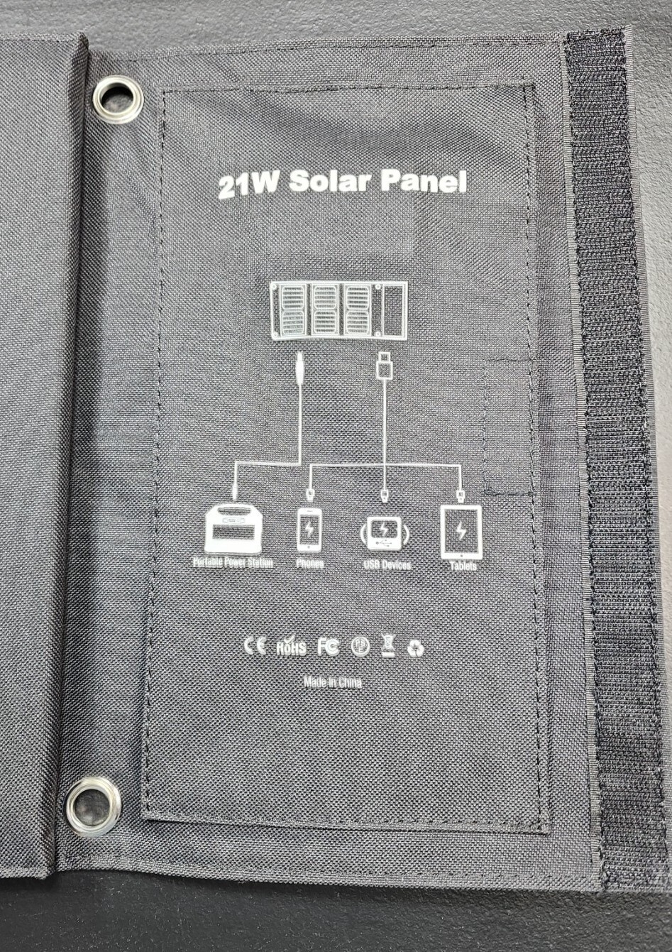 21 Watt Foldable Solar Panel Charger, USB Charge port & DC5 Port, Outdoor Campin