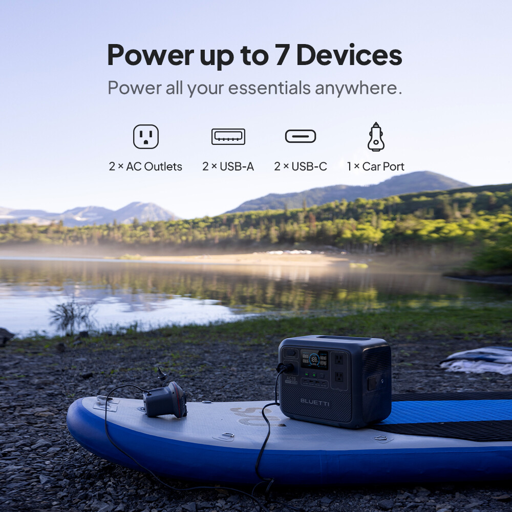 BLUETTI AC70 1000W/768Wh Portable Power Station+Optional Solar Panel