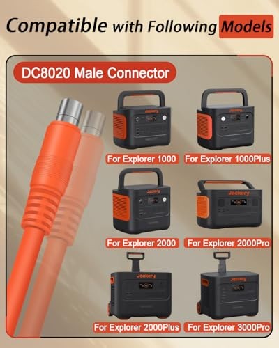 14AWG Car Charging Cable for Jackery Portable Power Station Explorer 3000 Pro