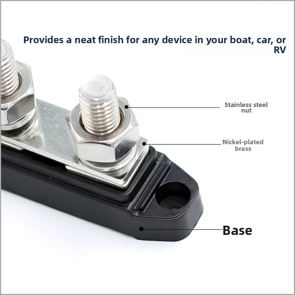 Cover Busbar M8 Terminal Block Dual-way Power Splitter Terminal Connector