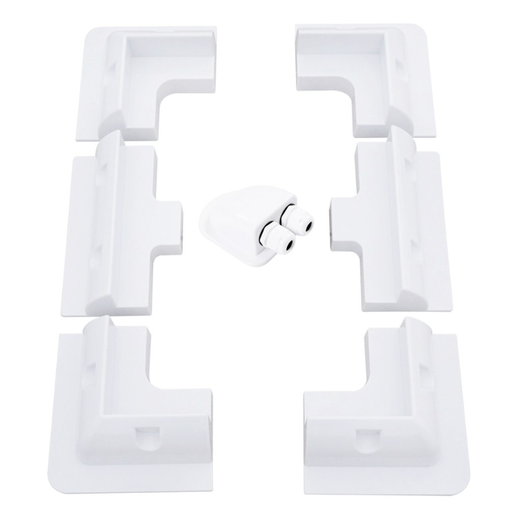 Adjustable White ABS Solar Panel Mounting Brackets for Caravan RV Boat