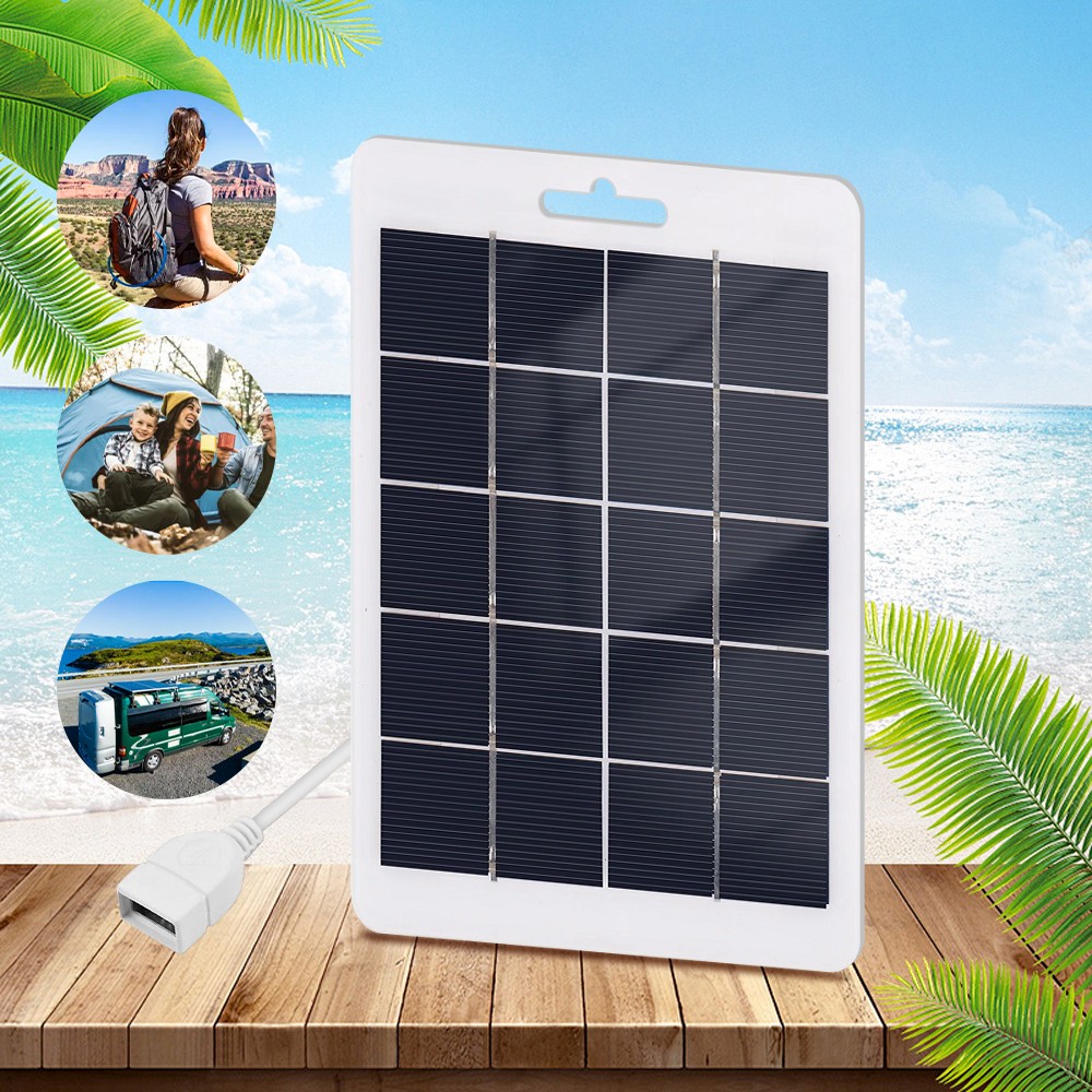 10W Mono Solar Panel For Phone Charging Camping Climbing Solar Charger Generator