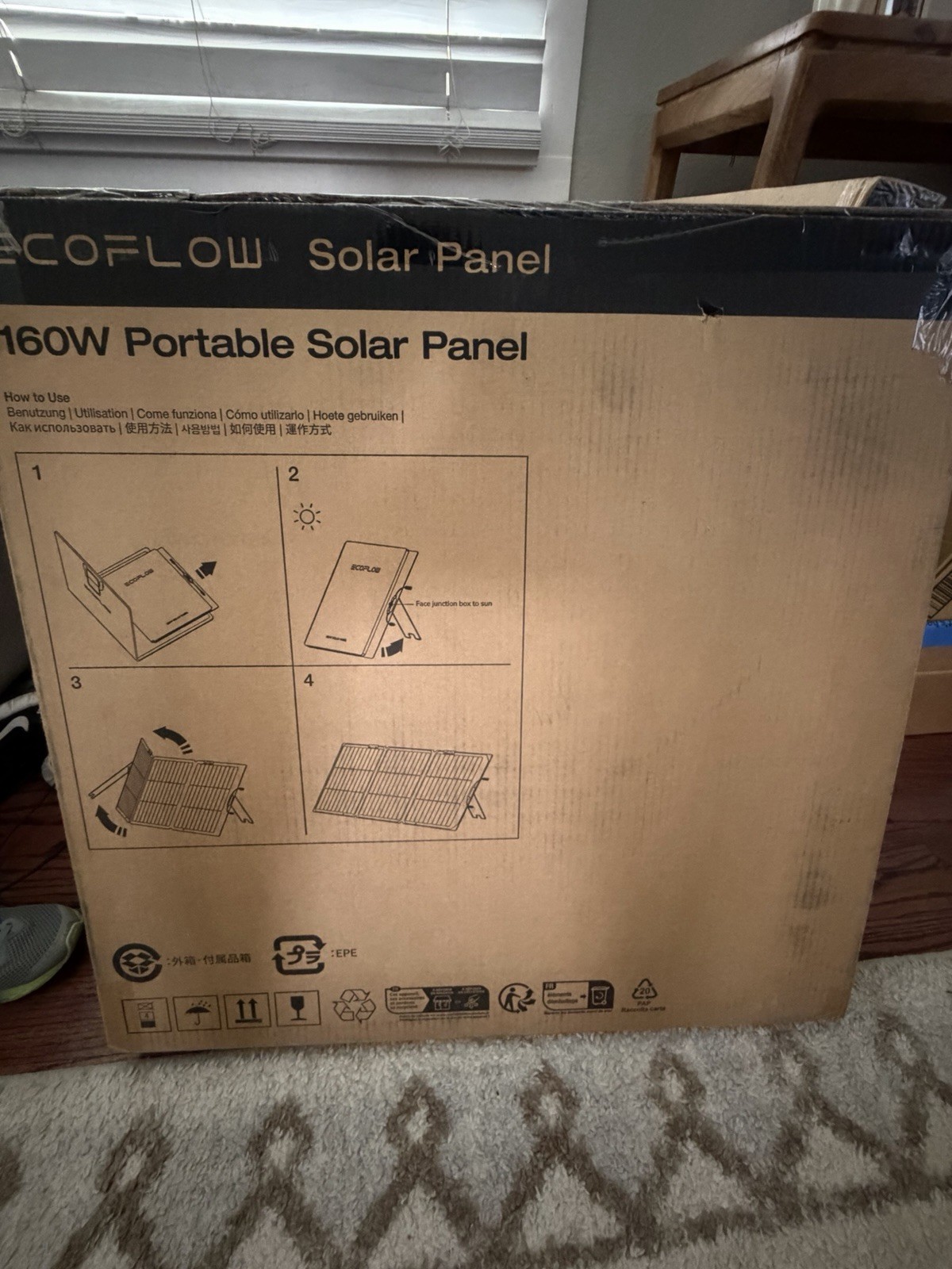EcoFlow 160W Foldable Portable Monocrystalline Waterproof Solar Panel MC4