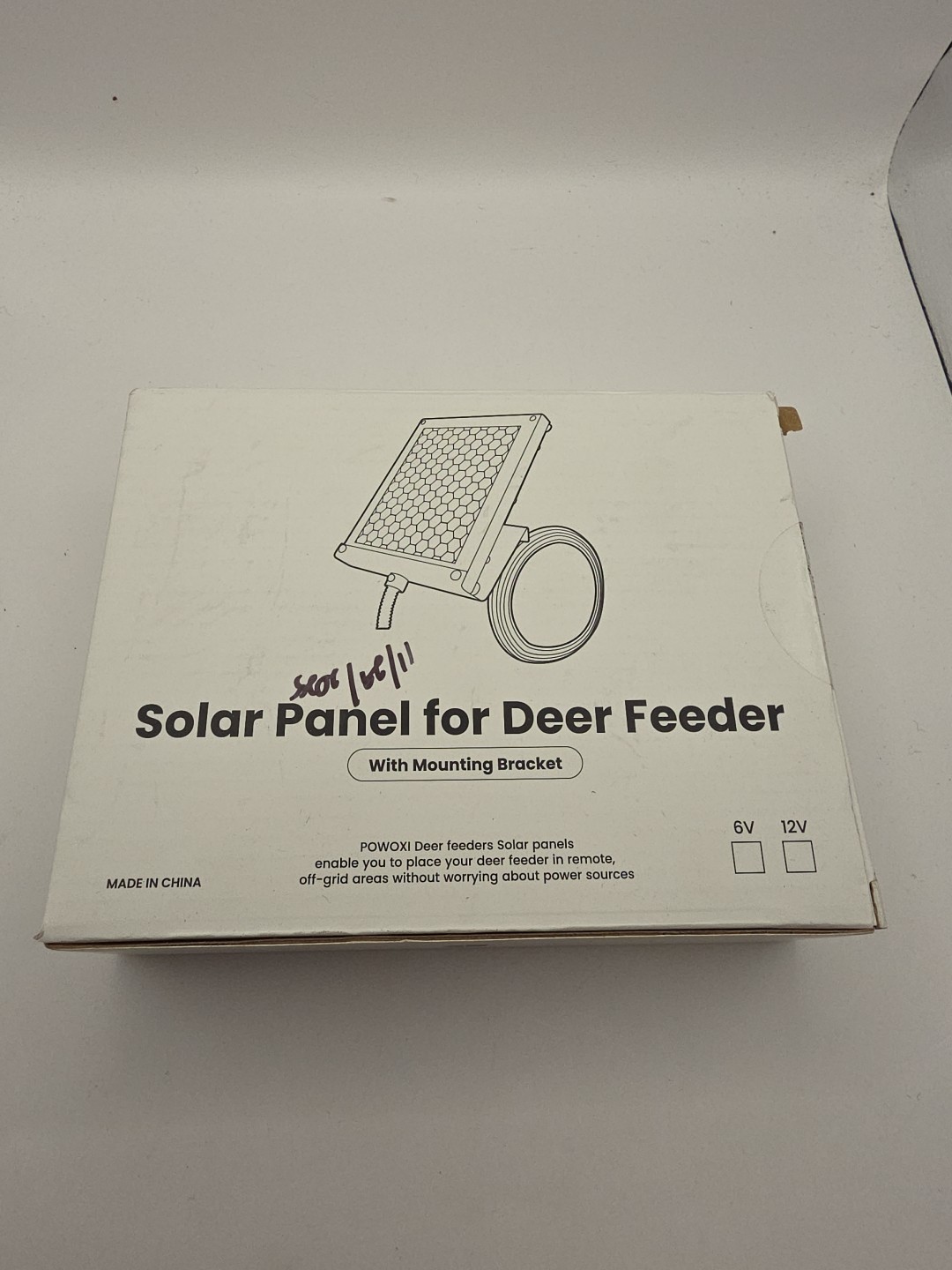 6V 1.5W Solar Panel to Recharge Deer Feeder Battery Solar Charger with Bracket
