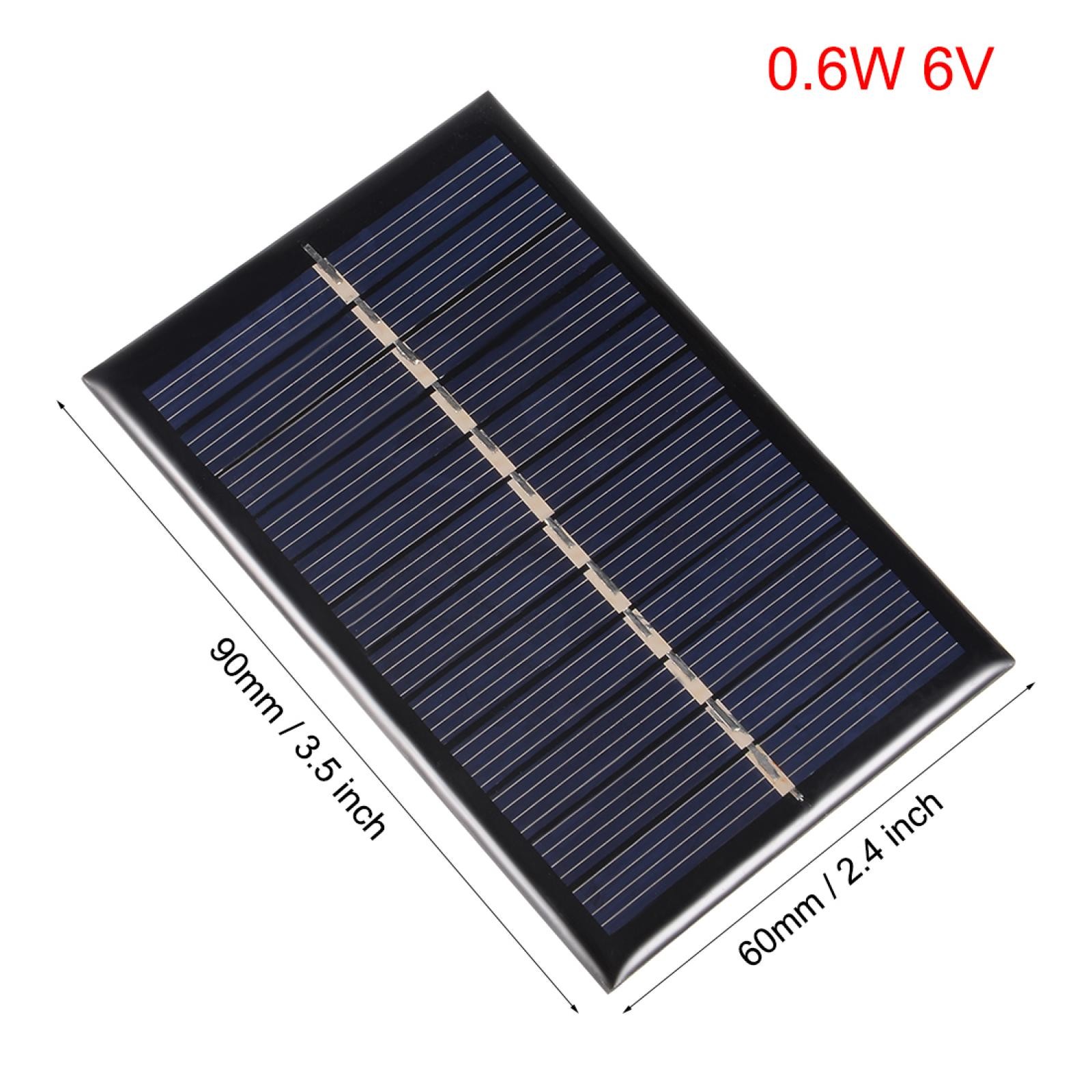 0.6W 6V Micro Solar Panel Module DIY POLY for Phone Toys Charger 5X