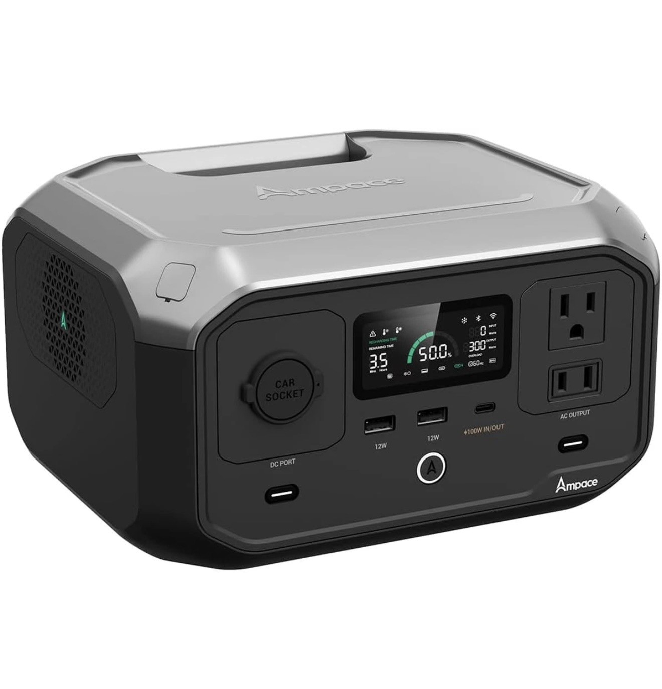 Portable Power Station Andes 300, 266Wh Battery with 300W AC/100W USB-C Output,