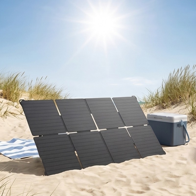 45W Foldable Solar Panel Charging With USB Type C DC18V Output for Outdoor Use