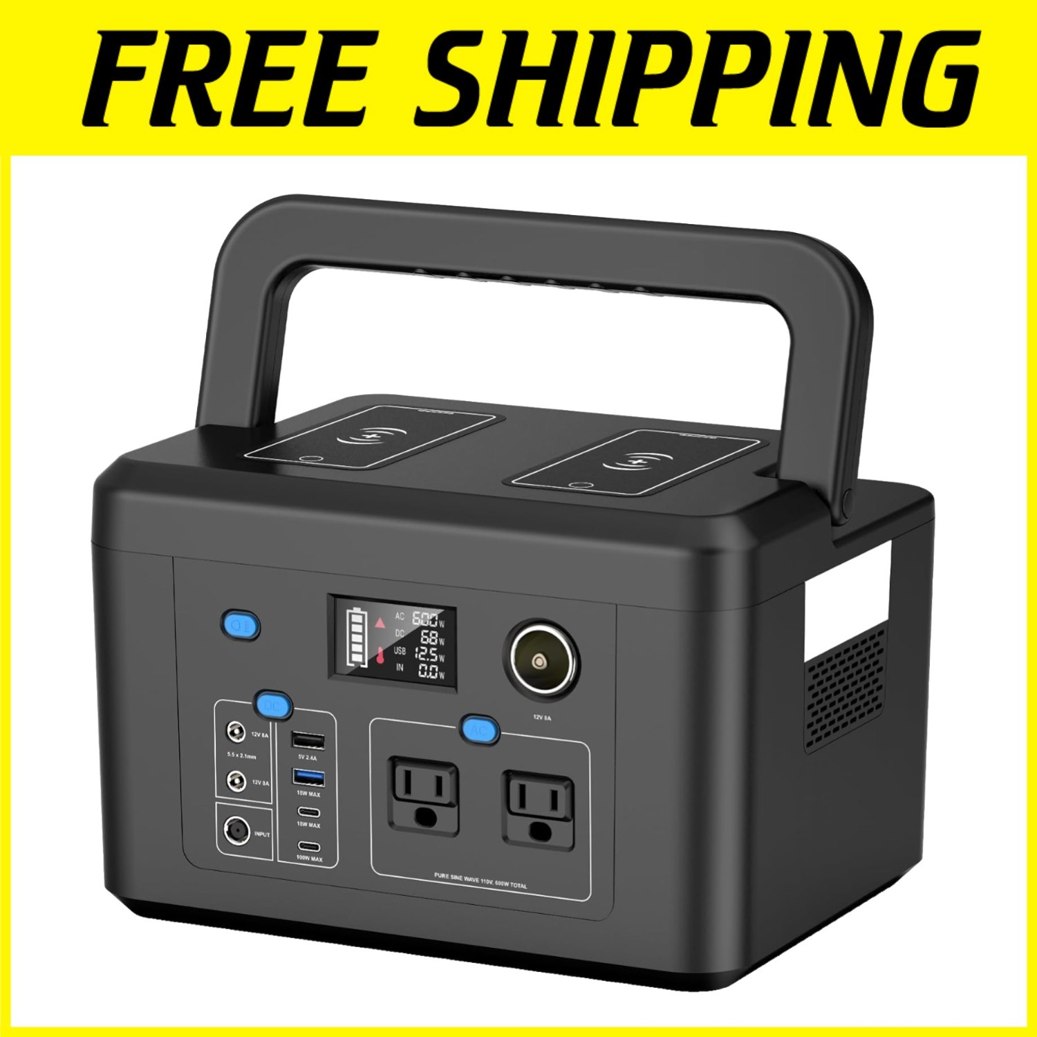 Emergency Power Supply with Wireless Charging Capability^