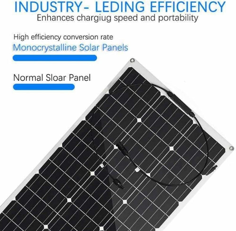 150Watt 300W 600W Flexible Mono Solar Panel 12V Car Boat RV Home Rooftop Roof PV