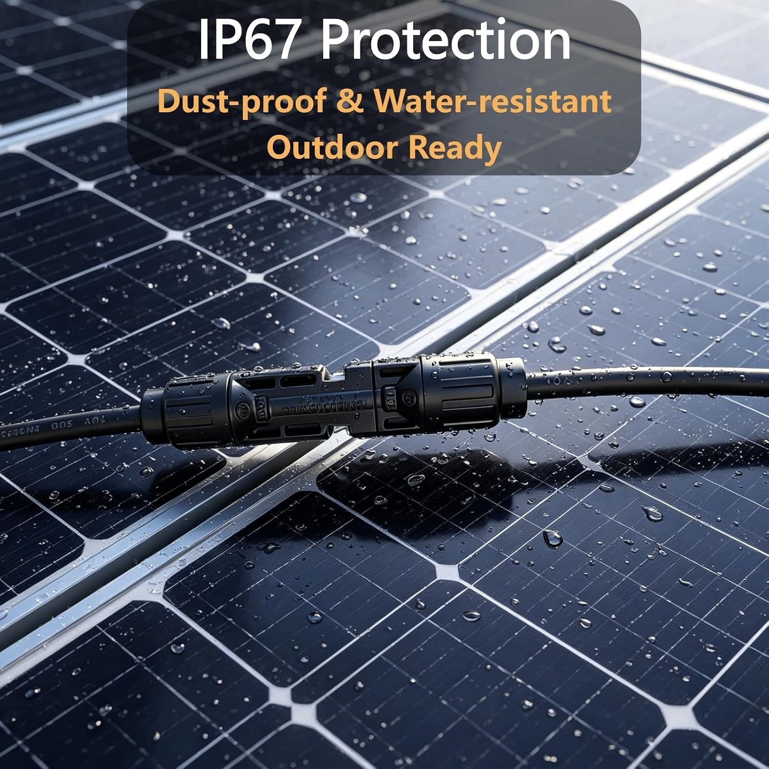 High-Performance Solar Connector Y Splitter for 3 Panels – 12 Inch, Easy Install