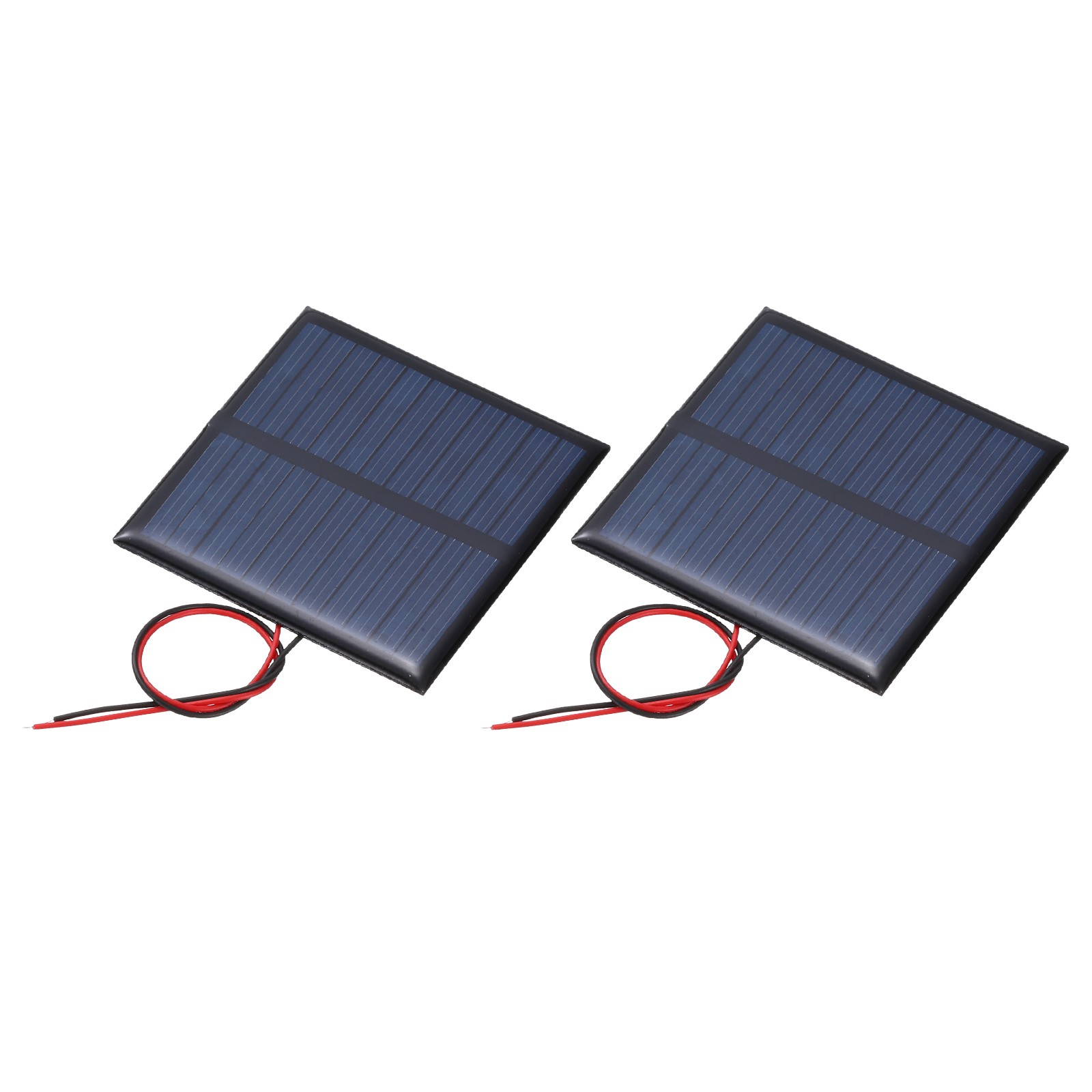 2Pcs 5.5V 0.33W 60mA Mini Solar Panels with Cable