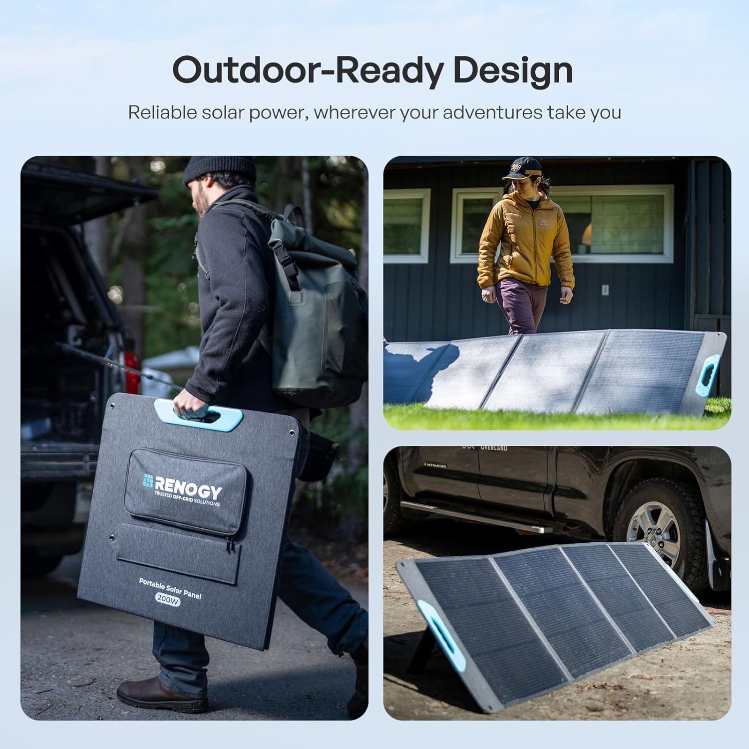 200W Solar Charger with Dual USB Ports – Ideal for Camping, RVs, and Emergencies