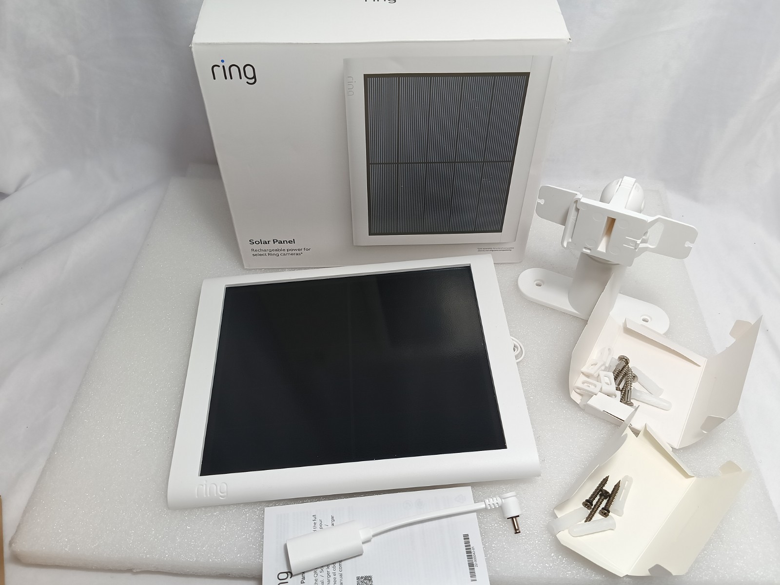 Ring 2nd Generation Solar Panel for Select Ring Cameras White USB-C NEW/OPEN BOX