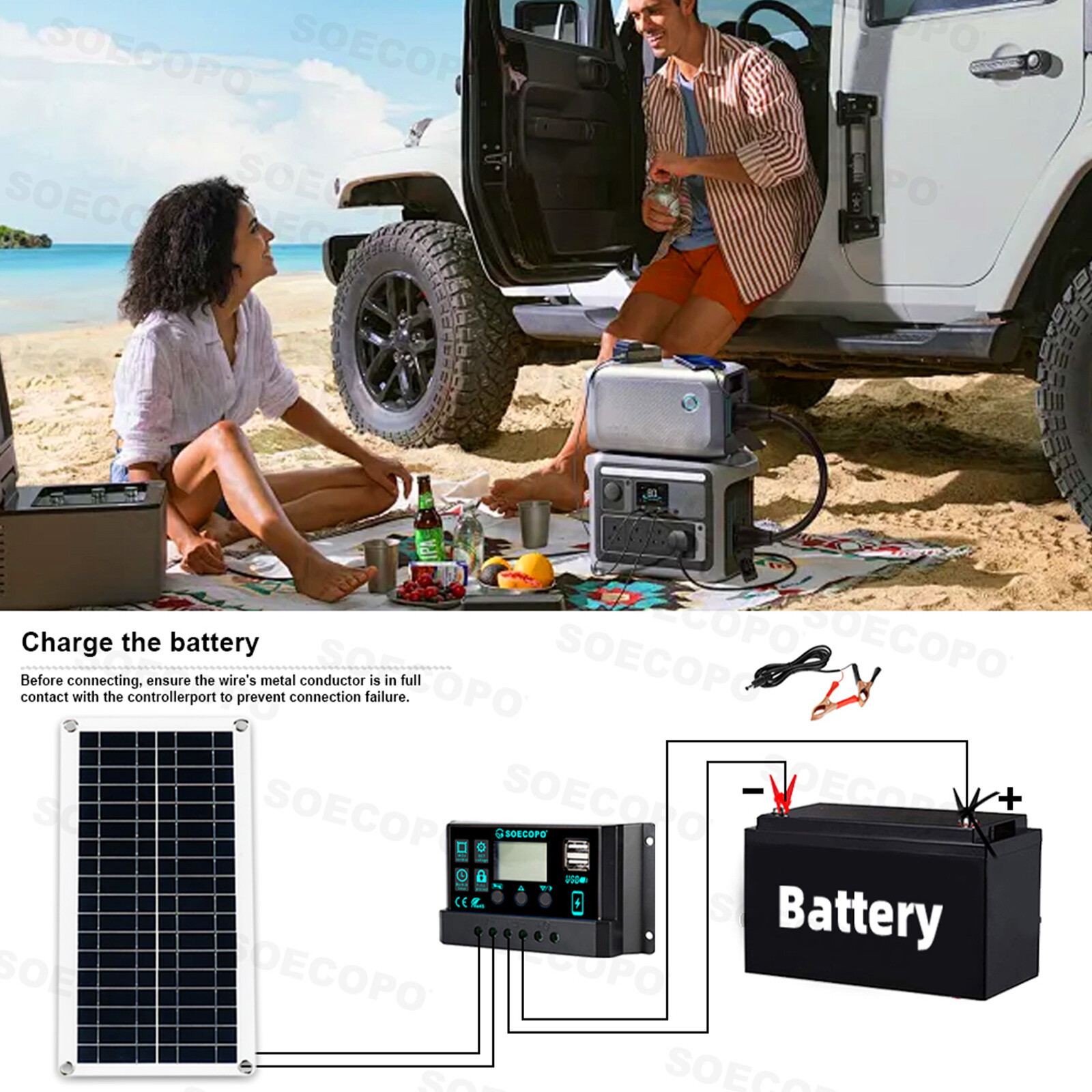 7000W Solar Kit 12V 110V Inverter Battery ChargerLighting/Camping 200W PanelJY