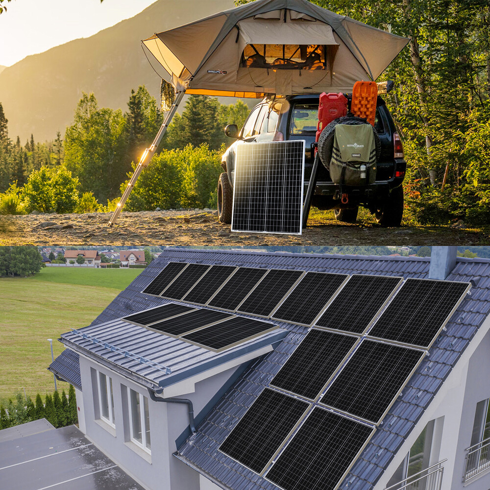 800W Watt Mono Solar Panel 12V Battery Charger Home Boat RV Camp Off-Grid Power