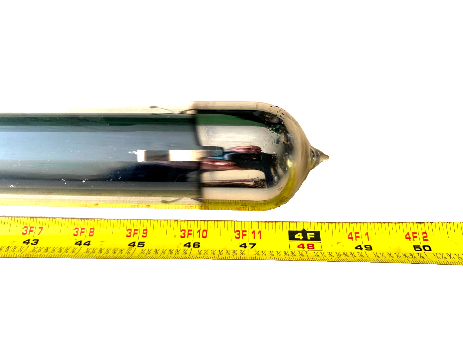 Evacuated Solar Tube (lot of 4) – 1 13/16″ OD x 48.5″ long – Free local pick up.