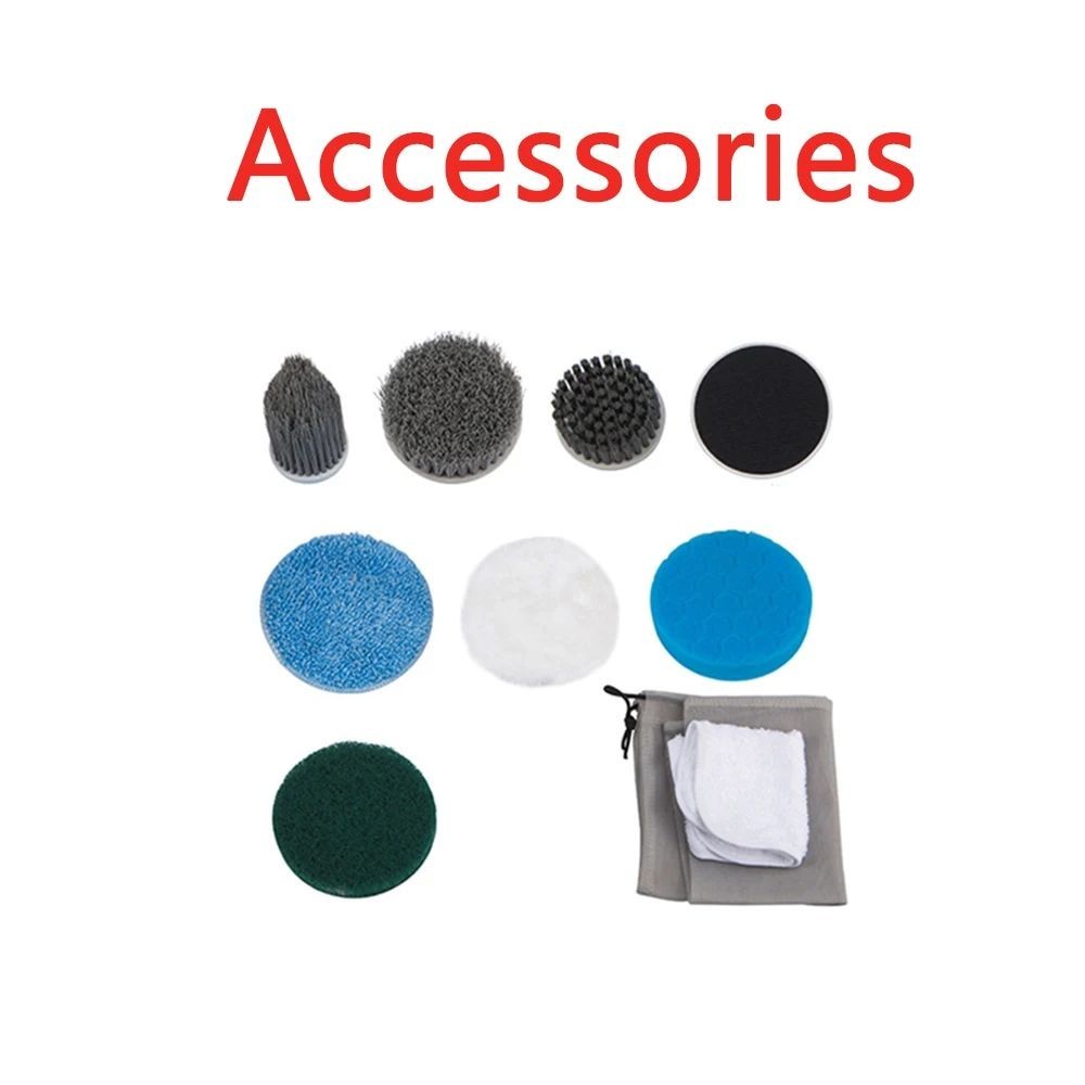 8PCS Electric Cleaning Brush Heads – Bathroom & Kitchen Accessories