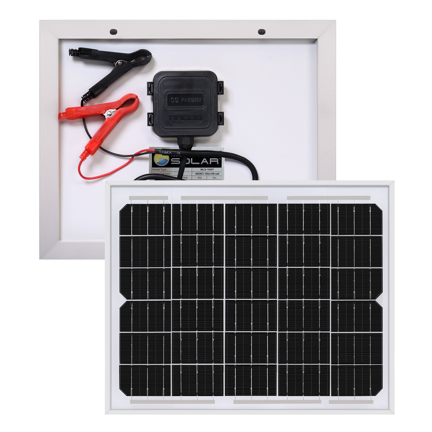 Mighty Max 10 Watt 12V High Efficiency Mono Solar Panel for Wheelchair, Golfcart