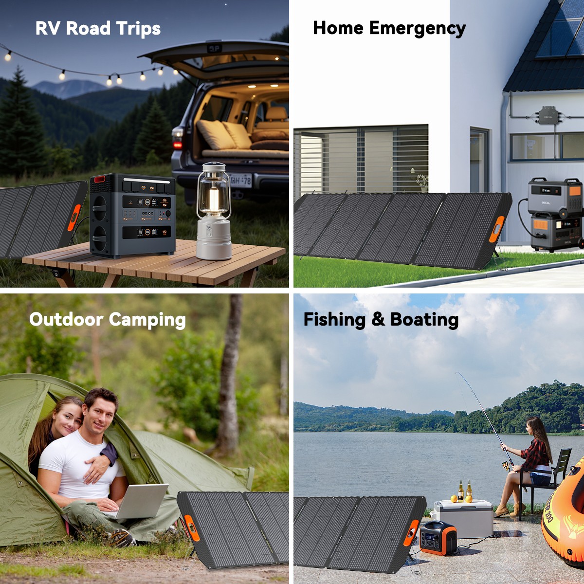 Blackview OSCAL PowerMax 3000W Portable Power Station 3600Wh + 400W Solar Panel