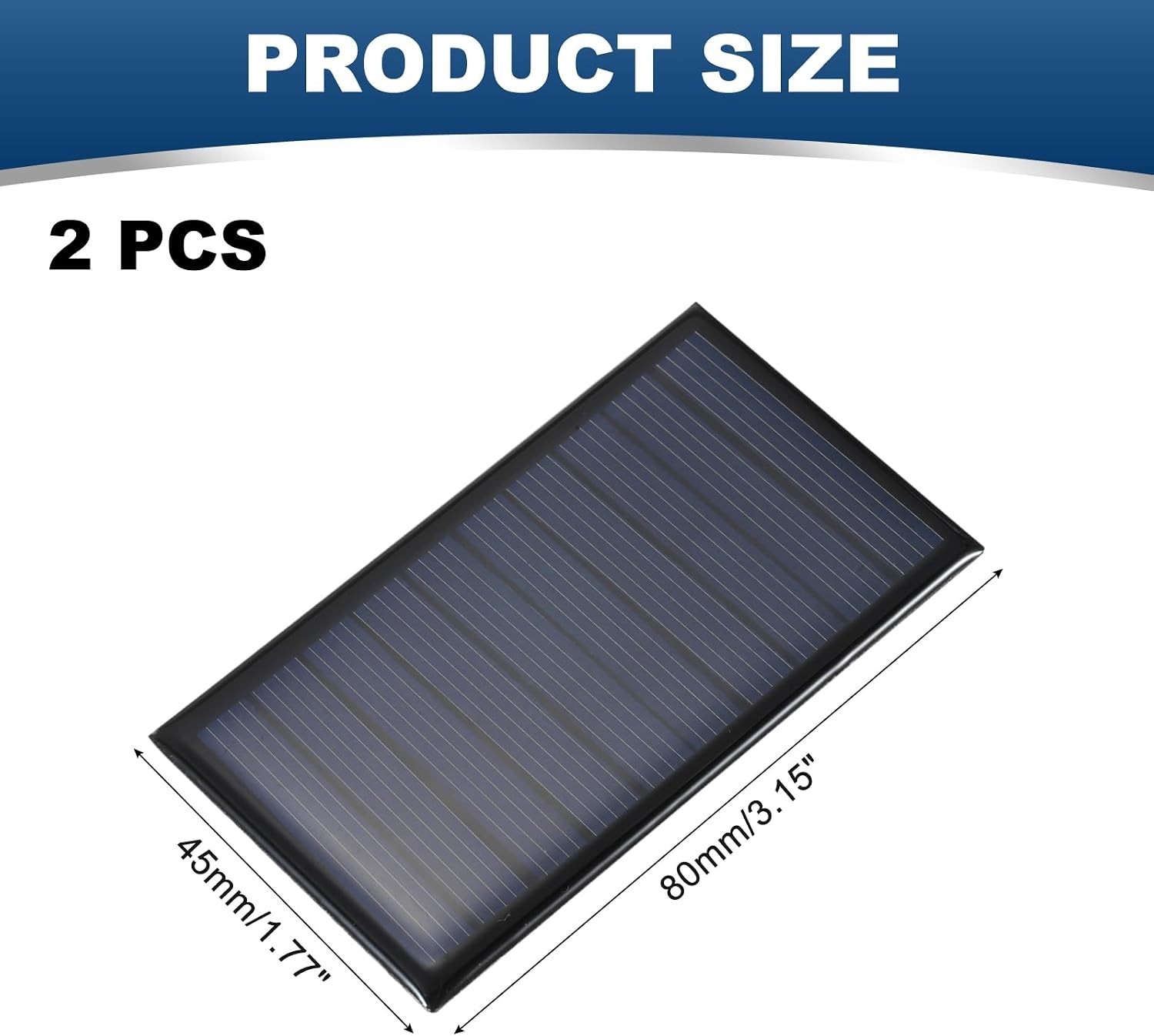 Set of 2 Mini Solar Panels – 5V 0.35W for Efficient DIY Solar Energy Solutions