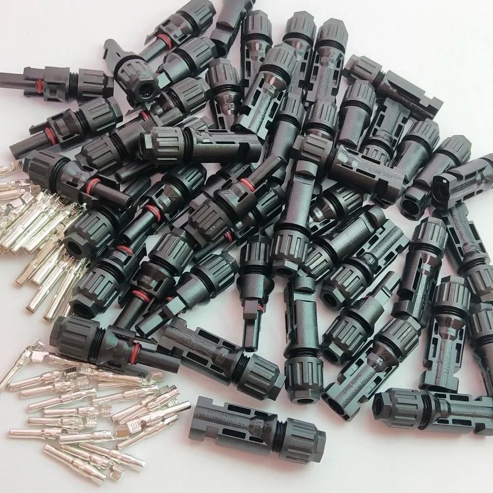 Male Female Wire Cable Connector Set 30A 1000V For Solar Panel Waterproof PV Set