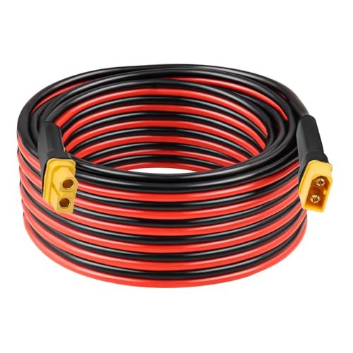 0AWG XT60 Extension Cable 2 3 505 20 25 30 35 40 50 7500FT XT60 Female 25FT 1