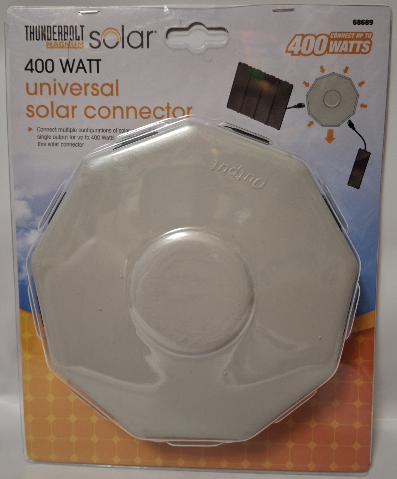Thunderbolt Magnum 68689 Universal Solar Connector 8 Panel 400W Output