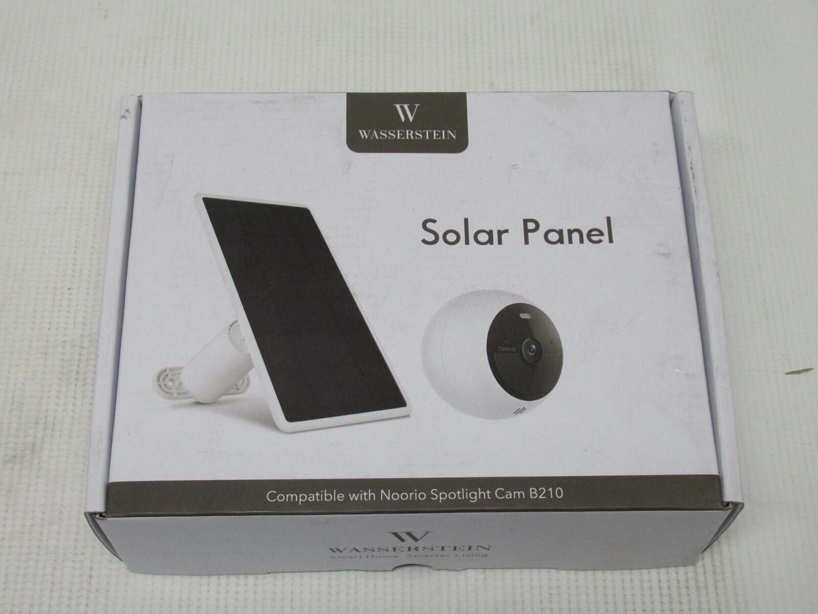 Wasserstein Solar Panel for Noorio B200/B210 Outdoor Security Cameras – White